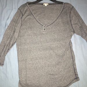 Grey 3/4 sleeve top